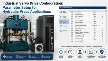 Industrial Servo Drive Configuration: Parameter Setup for Hydraulic Press Applications