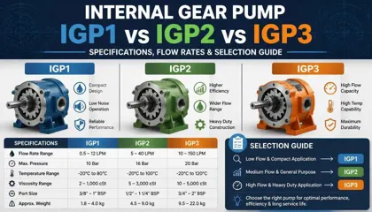 Internal Gear Pump IGP1 vs IGP2 vs IGP3: Specifications, Flow Rates & Selection Guide