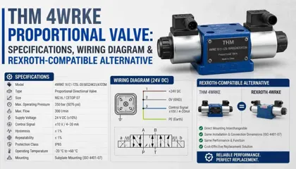 THM 4WRKE Proportional Valve: Specifications, Wiring Diagram & Rexroth-Compatible Alternative