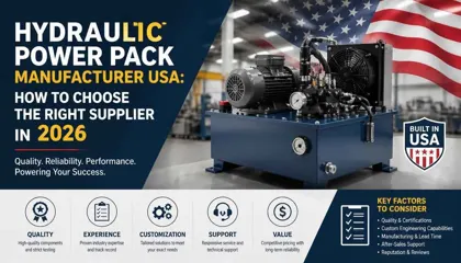 Hydraulic Power Pack Manufacturer USA: How to Choose the Right Supplier in 2026