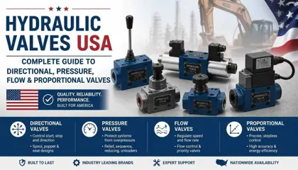 Hydraulic Valves USA: Complete Guide to Directional, Pressure, Flow & Proportional Valves