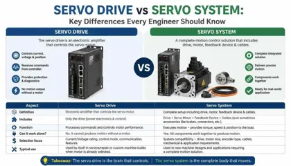 Servo Drive vs Servo System: Key Differences Every Engineer Should Know in 2026