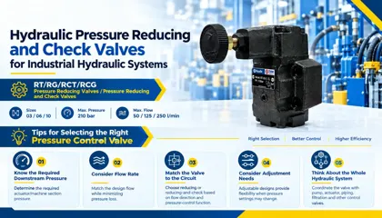 Hydraulic Pressure Reducing and Check Valves for Industrial Hydraulic Systems